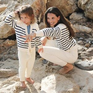 Minnow Women’s Striped Knit Cotton Sweater